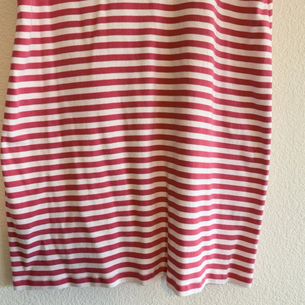 🆕 Tommy Hilfiger XL Striped Polo Dress - Pink White Scallop Collar 🆕 NWOT - Picture 16 of 16
